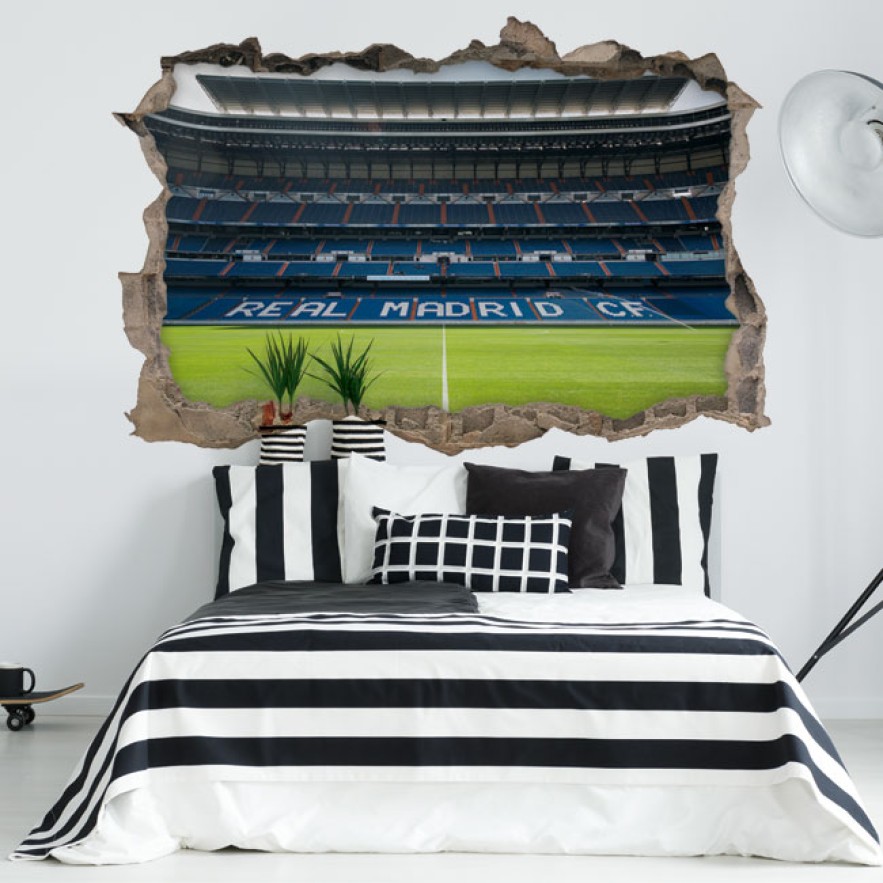 Vinilos estadio santiago bernabéu 3d real madrid